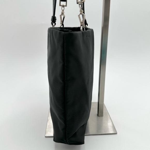 Prada Black Nylon Clip Handle Mini Tote Bag - Picture 8 of 14